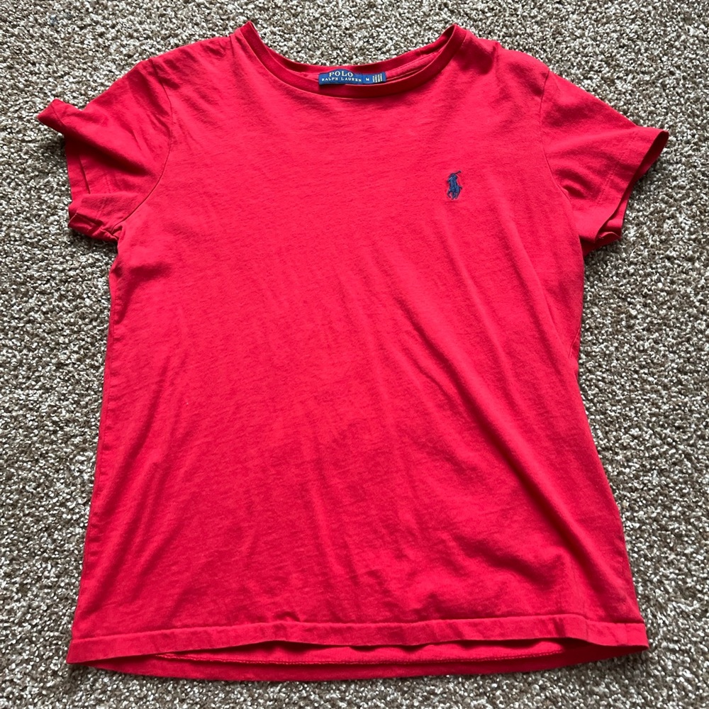 Womens medium Ralph Lauren red t shirt